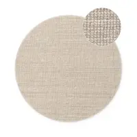 Covor crem rotund din iută ø 160 cm Bouclé Jaipur – Hanse Home