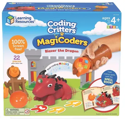 Set de joacă Learning Resources - Dragon de programare, 22 de piese