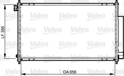 Condensator climatizare potrivit HONDA ACCORD VII 2.2D 01.04-05.08
