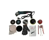 Polizor Unghiular 125mm cu Reglaj Turatie 3000-11000rpm si Accesorii, 3000W, Model Verde CMP1161V, Blocare Ax, 6 Trepte Viteza, Maner Lateral Reglabil