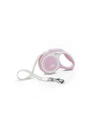 FLEXI New Comfort lesa automata cu banda pentru caini, rose, marimea XS, 3 m