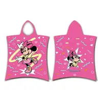 Poncho pentru copii roz pentru 3-8 ani din bumbac Minnie "Sparkle" – Jerry Fabrics