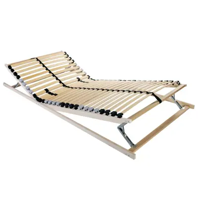 vidaXL Bază cu lamele Manual Maro 70 x 190 cm Lemn de fag masiv