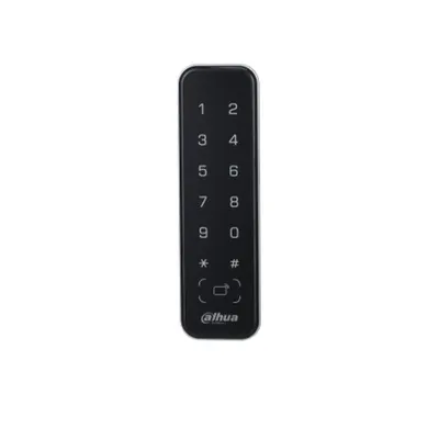 Cititor de proximitate Dahua ASR2201A-D, 125 KHz, RS-485, Wiegand 34, acces prin card sau parola, interior/exterior