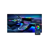 Set lumini ambientale LED RGB digital magic color 18 piese cu aplicatie BTT Cod: HH-20050