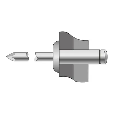 Pop-nituri Cap Bombat, Inox A2/ Inox A2 - 3 X 12