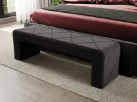 Bancheta tapitata Mall Gri Antracit