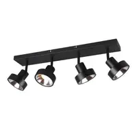 800700432 Spot Leon 4xMax.35W GU10 Negru mat