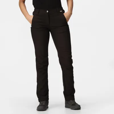 Damen Wanderhose Kurzgröße Geo Softshell II Wandern/Outdoor/Trekking Damen Black