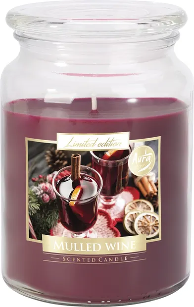 Lumânare parfumată Bispol Premium - Mulled Wine, 500 g