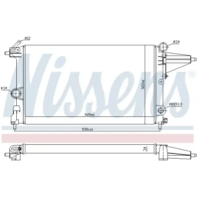 Radiator, racire motor NISSENS 632231