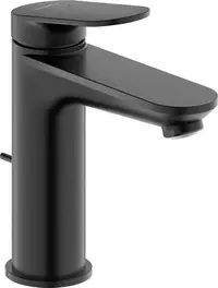 Baterie lavoar Duravit Wave WA1020001046, marime M, cartus ceramic, monocomanda, 171 mm, ventil, Negru mat