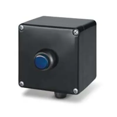 Doza aparentan122x120x90mm IP66 LED LIGHT 12-250VAC/VDC BLUE THERMOSETTING