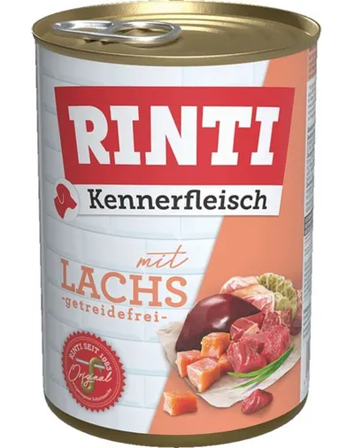 RINTI Kennerfleisch Salmon conserva hrana caini 400 g cu somon