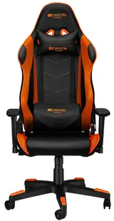 Scaun gaming Canyon - CND-SGCH4, negru/portocaliu