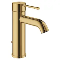 Baterie lavoar Grohe Essence 23589GL1, 3/8, monocomanda, marimea S, evacuare cu tija, lucios, Auriu