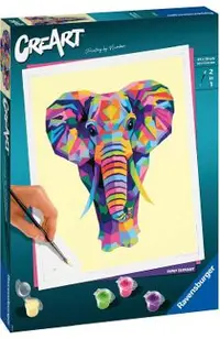 Pictura pe numere. Elefant