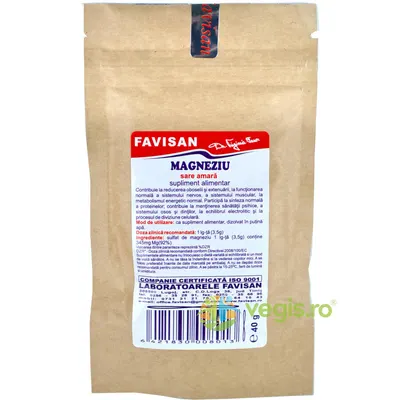 Sare Amara (Sulfat de magneziu) 40gr