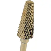 Capete de Freza Unghii Aurita din Carbid, 6 x 14 mm, Forma Conica, Granulatie Medie, pentru Indepartare Gel si Acril