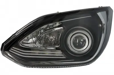 Far stanga (Bi-Xenon H15 LED, culoare insert: negru crom platinat) potrivit SETRA 500 01.12