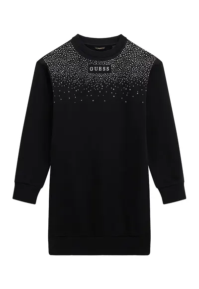 Rochie sport cu strasuri - Negru