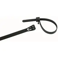 COLIER CABLU NEGRU cu deschidere 7,2×150