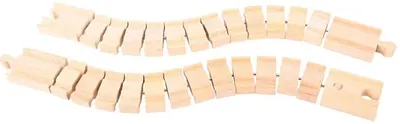 Set din lemn Bigjigs - Sine flexibile, 2 bucati