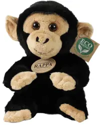 Jucărie de pluș Rappa Eco prieteni - Pui de cimpanzeu, 18 cm