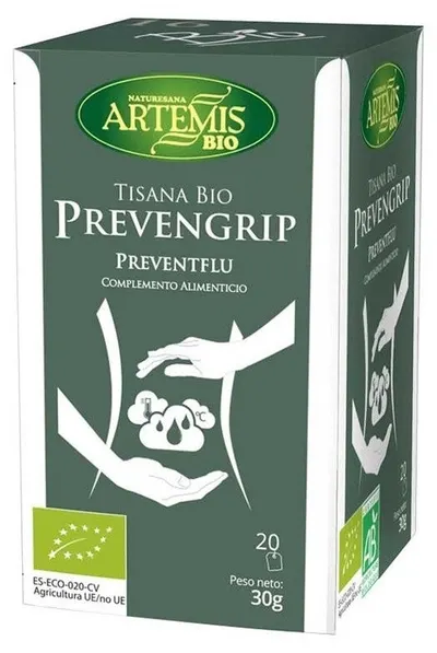 Ceai bio din plante pentru imunitate Prevengrip, 20 pliculețe filtrante, Artemis Bio