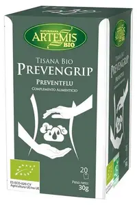 Ceai bio din plante pentru imunitate Prevengrip, 20 pliculețe filtrante, Artemis Bio
