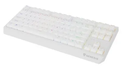 Tastatură mecanică Genesis - Thor 230 TKL, Outemu Red, wireless, albă