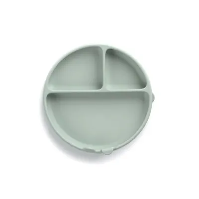 Farfurie BLW din silicon cu ventuze 17 x 17 x 4 cm BPA Free Mint