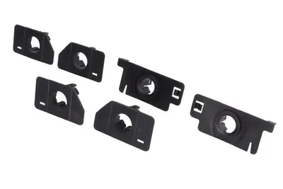 Set suporti senzori parcare Fata 6 buc., plastic, negru potrivit OPEL ZAFIRA C dupa 2011 2011-2016