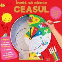 Învăț să citesc ceasul. Colorează ceasul cum îți place - Paperback brosat - ***
