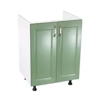 Corp inferior 60 cu 2 usi masca chiuveta Zebra MDF Verde drept