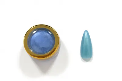 Pigment Unghii Nailsup Efect Satinat Albastru