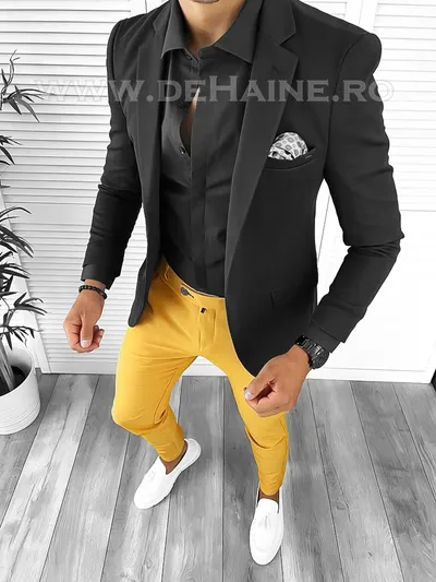 Tinuta barbati smart casual Pantaloni + Camasa + Sacou B8553