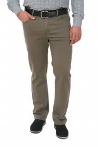 Pantaloni casual cu buzunar drept, Realize, maro cenusiu (Marime pantalon: W31)