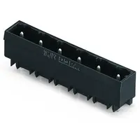 THR male header; 1.2 x 1.2 mm solder pin; straight; Pin spacing 7.5 mm; 10-pole; black