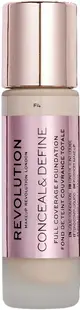 Makeup Revolution Conceal & Define Fond de ten de acoperire , F4, 23 ml