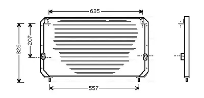 Condensator climatizare potrivit TOYOTA CALDINA, CARINA E VI 1.6-2.0D 04.92-09.97