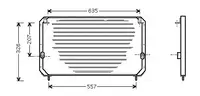 Condensator climatizare potrivit TOYOTA CALDINA, CARINA E VI 1.6-2.0D 04.92-09.97