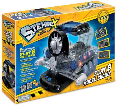Kit de știință STEM Amazing Toys Stemnex - Model de motor cu 6 cilindri
