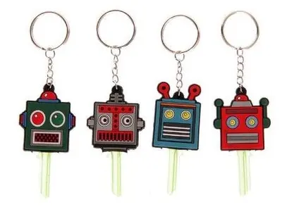 Breloc Funky Retro Robot- mai multe modele