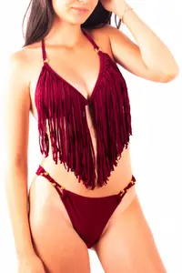 Costum baie, 2 piese, Sogno D'oro, grena (Marime costum baie: 44/L)