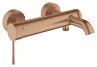 Baterie cada Grohe New Essence 33624DL1, 1/2 inch, monocomanda, cartus ceramic, diverter, protectie reflux, mat, Warm sunset