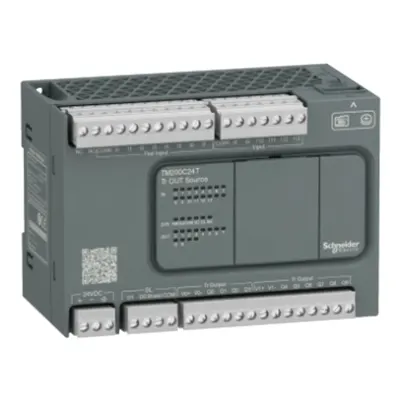 Modicon M200 24I/O, C.C.24V, 14 intrari, 10 iesiri Tr. PNP