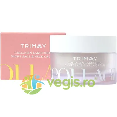 Crema Anti-Aging de Noapte pentru Fata si Gat Collagen Bakuchiol 50ml