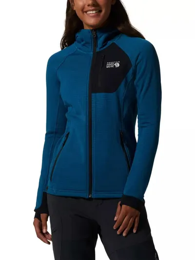 Pulover polar Polartec Power Grid Full Zip Hoody femei
