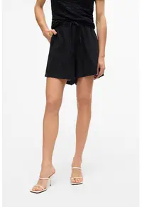 Pantaloni scurti din amestec de in